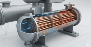 Очистка пучков трубок от накипи. Мы восстанавливаем теплообменные характеристики до заводских.